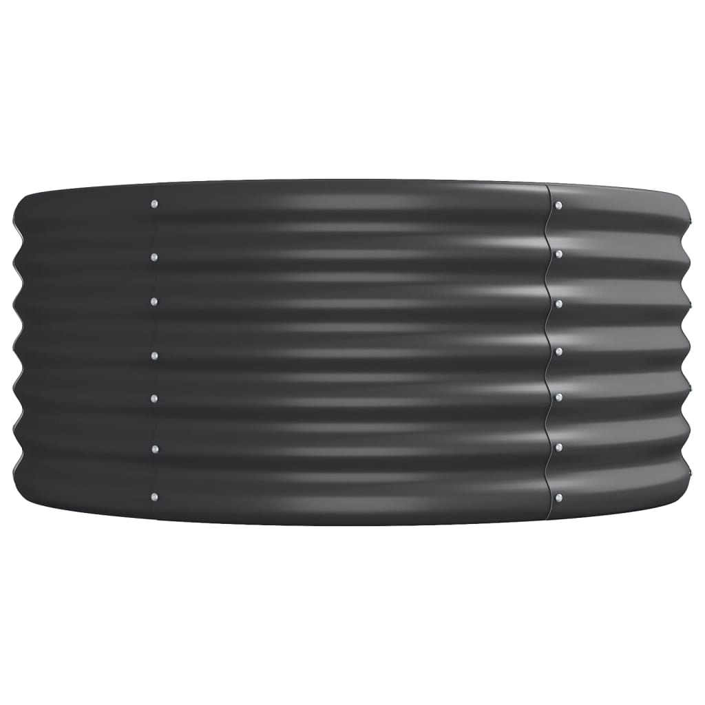 vidaXL Strat înălțat grădină 512x80x36 cm oțel vopsit electrostatic