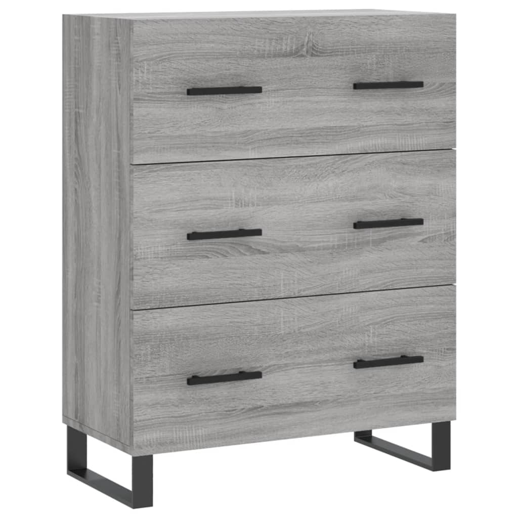 vidaXL Dulap înalt, gri sonoma, 69,5x34x180 cm, lemn compozit