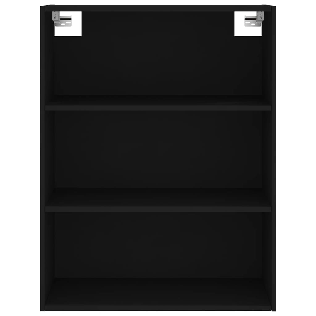 vidaXL Dulap înalt, negru, 69,5x34x180 cm, lemn compozit