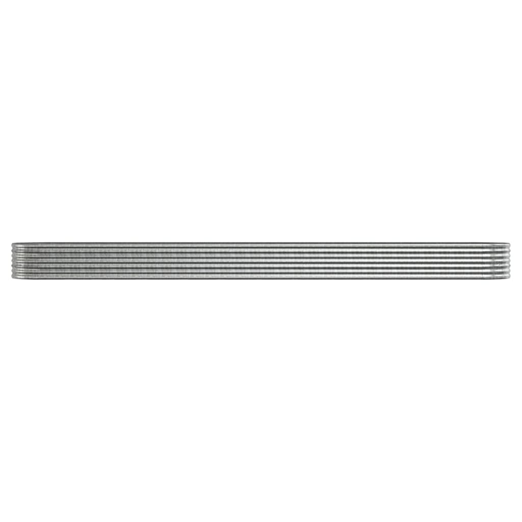 vidaXL Strat înălțat grădină 512x80x36 cm oțel galvanizat