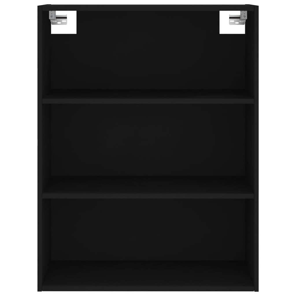 vidaXL Dulap înalt, negru, 69,5x34x180 cm, lemn compozit