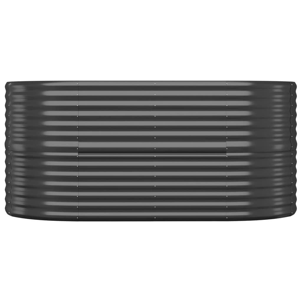 vidaXL Strat înălțat grădină 152x80x68 cm oțel galvanizat