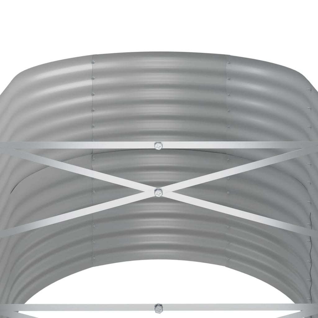 vidaXL Strat înălțat grădină 152x80x68 cm oțel galvanizat