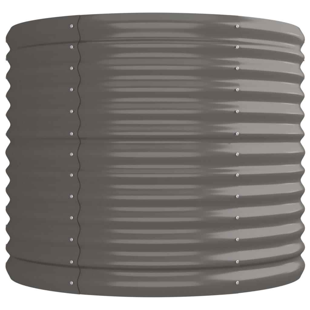 vidaXL Strat înălțat grădină gri 224x80x68cm oțel vopsit electrostatic vidaXL Strat înălțat grădină gri 224x80x68cm oțel vopsit electrostatic