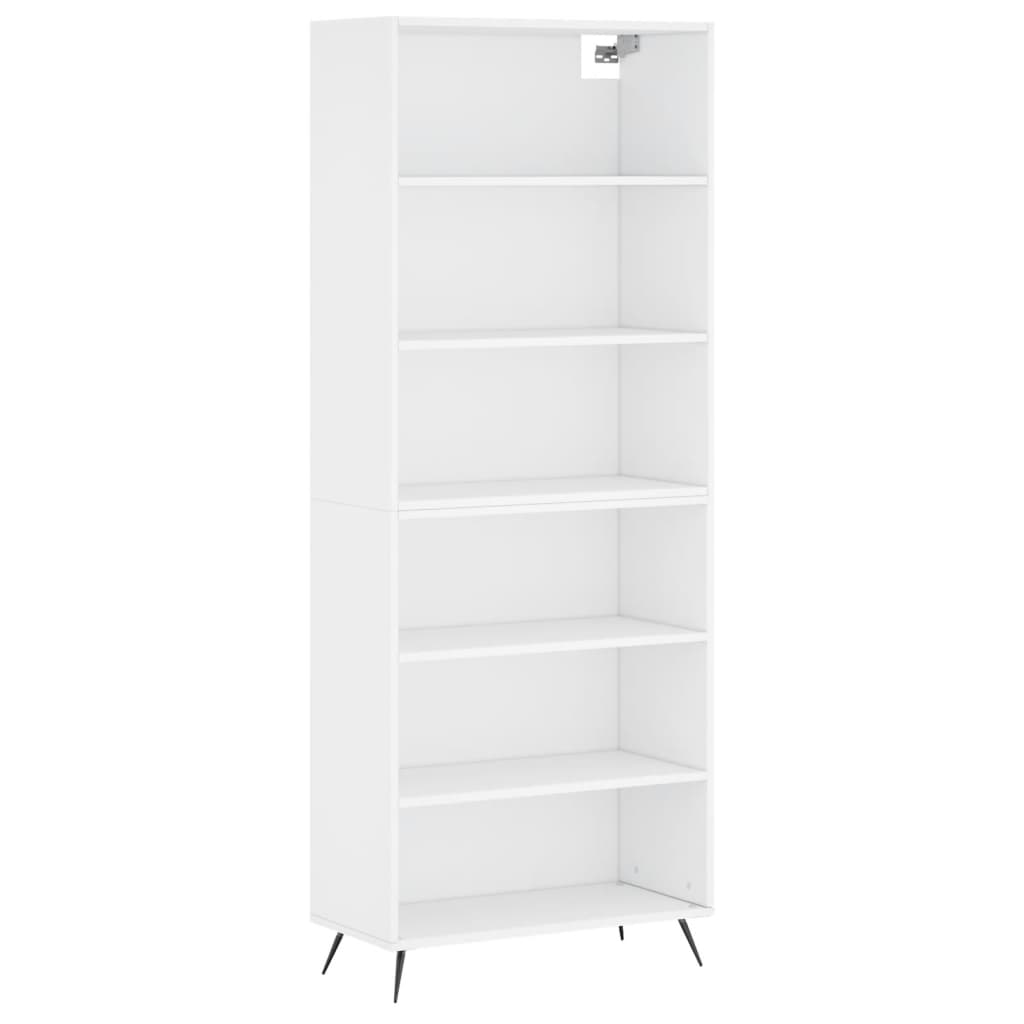 vidaXL Dulap înalt, alb, 69,5x32,5x180 cm, lemn prelucrat