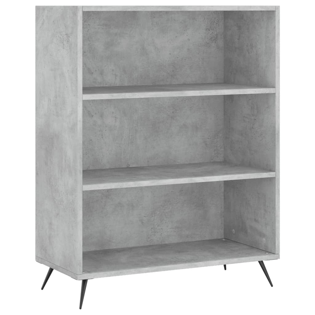 vidaXL Dulap înalt, gri beton, 69,5x32,5x180 cm, lemn prelucrat