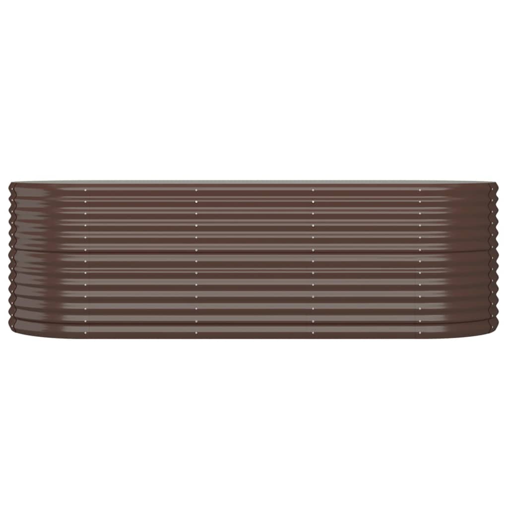 vidaXL Strat înălțat grădină 224x80x68 cm oțel galvanizat