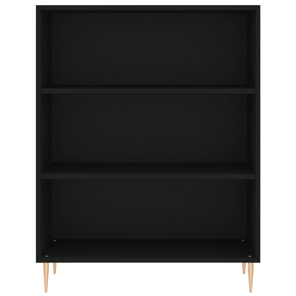 vidaXL Dulap înalt, negru, 69,5x32,5x180 cm, lemn prelucrat
