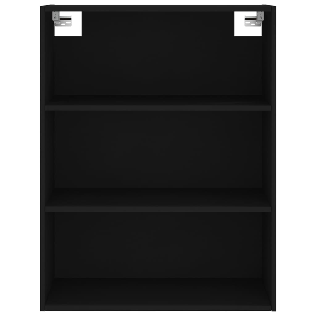 vidaXL Dulap înalt, negru, 69,5x32,5x180 cm, lemn prelucrat