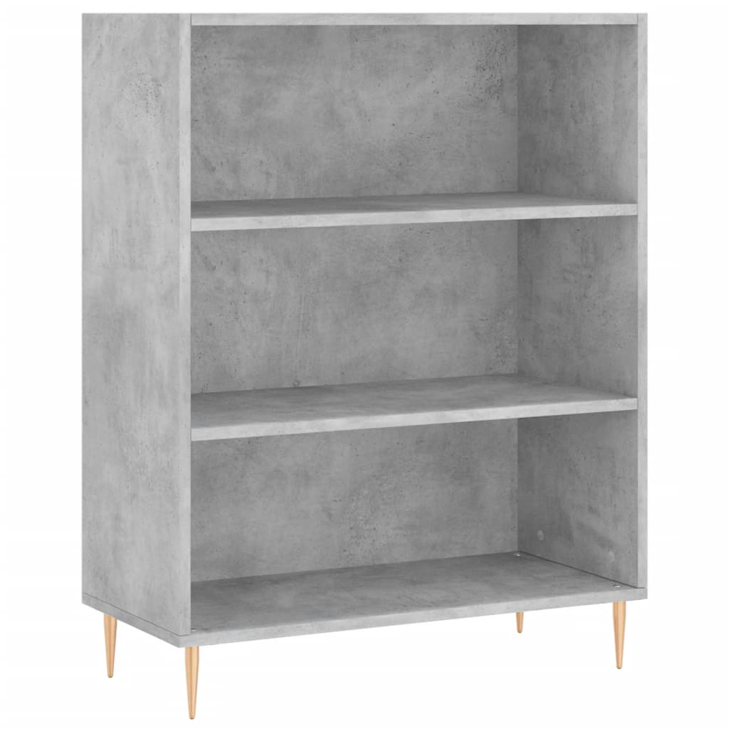vidaXL Dulap înalt, gri beton, 69,5x32,5x180 cm, lemn prelucrat