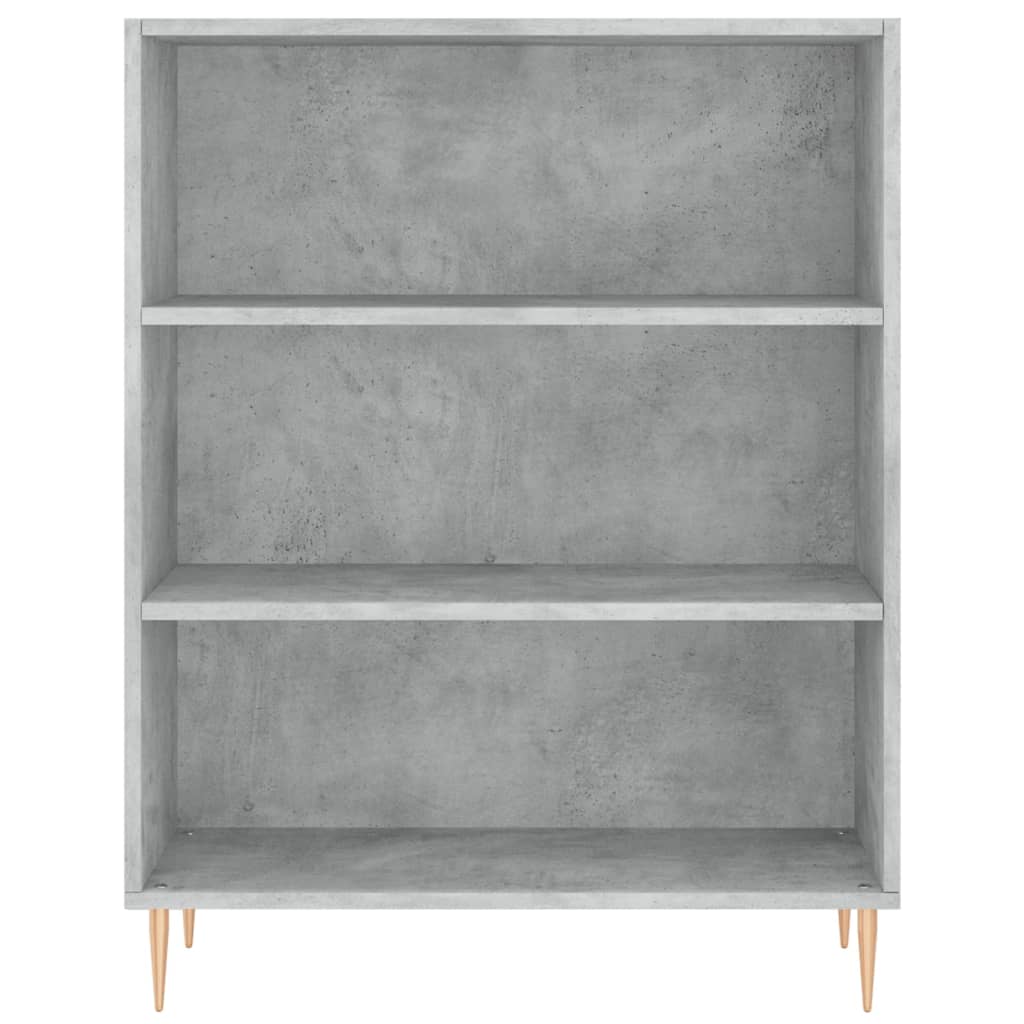vidaXL Dulap înalt, gri beton, 69,5x32,5x180 cm, lemn prelucrat
