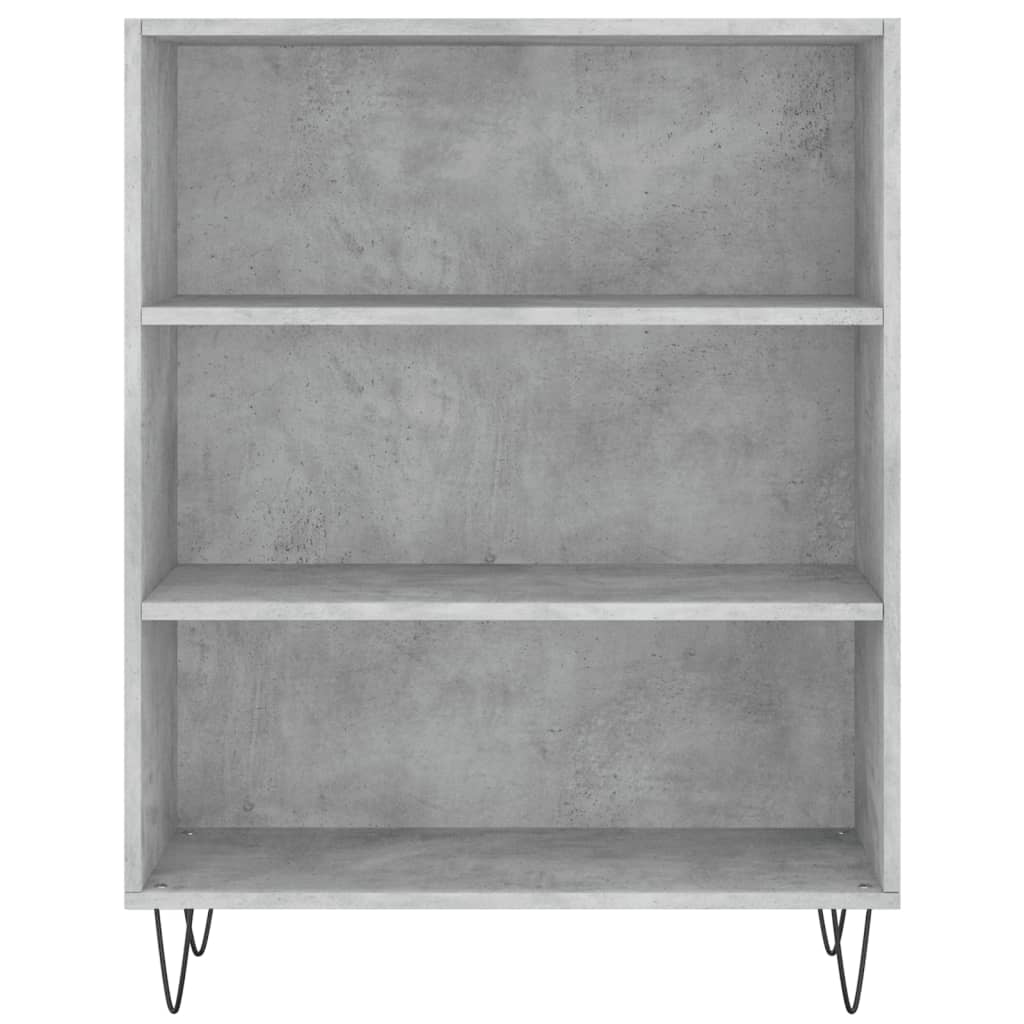 vidaXL Dulap înalt, gri beton, 69,5x32,5x180 cm, lemn prelucrat