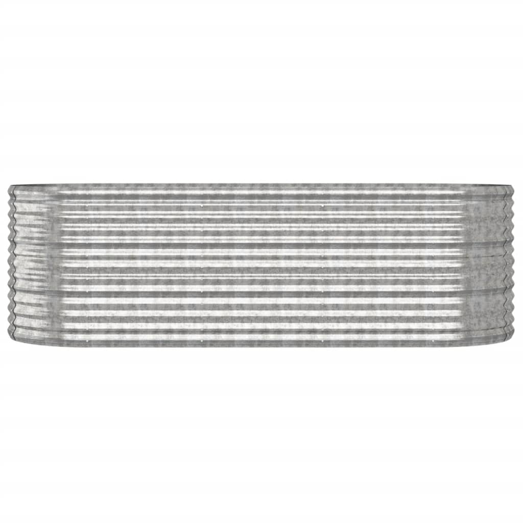 vidaXL Strat înălțat grădină 224x80x68 cm oțel galvanizat