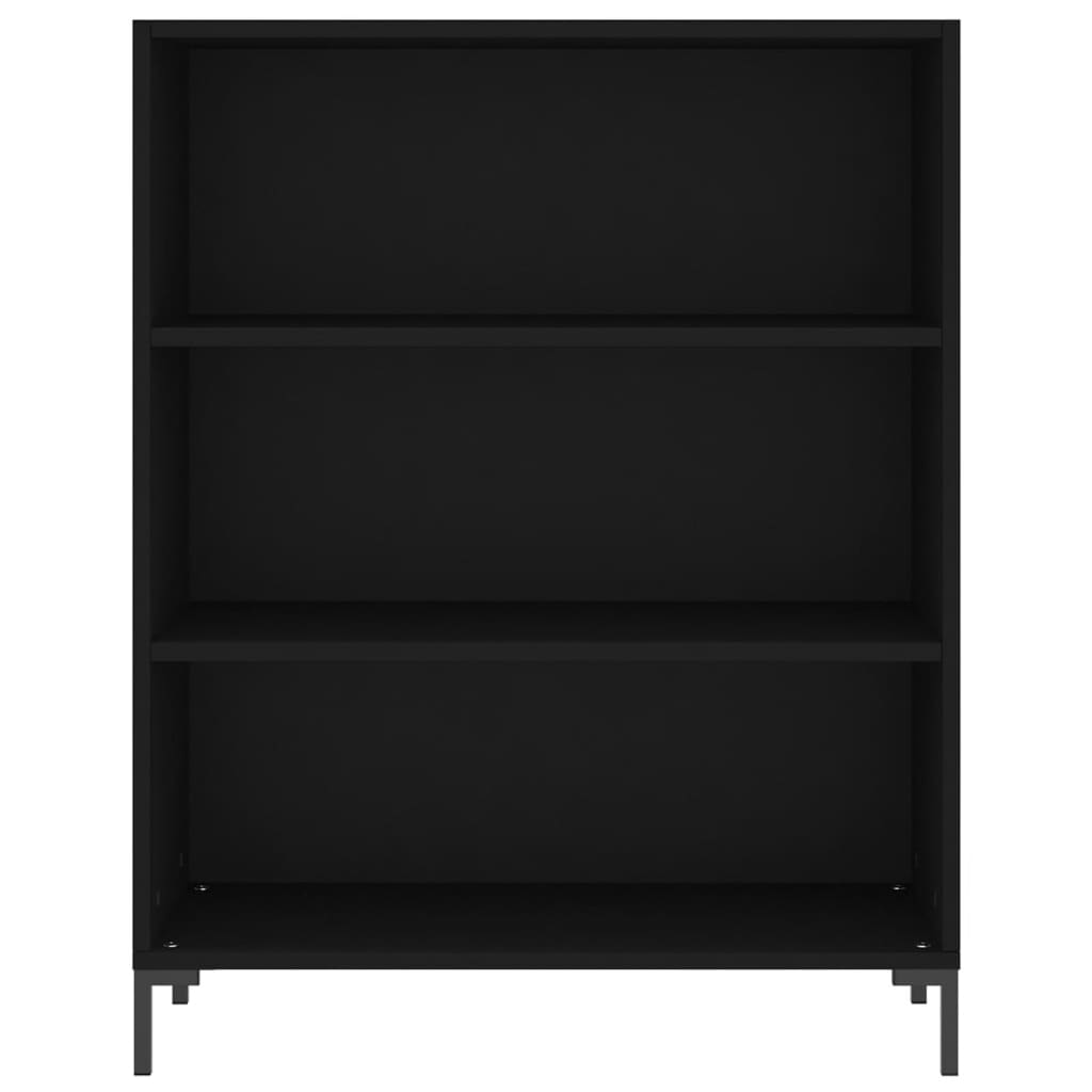 vidaXL Dulap înalt, negru, 69,5x32,5x180 cm, lemn compozit
