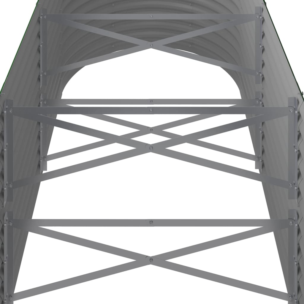 vidaXL Strat înălțat grădină 296x80x68 cm oțel vopsit electrostatic
