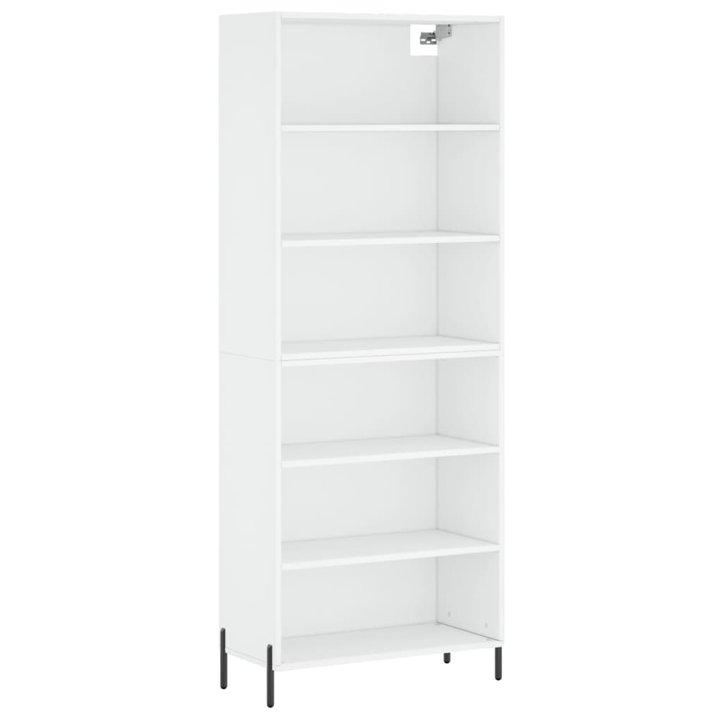 vidaXL Dulap înalt, alb, 69,5x32,5x180 cm, lemn prelucrat