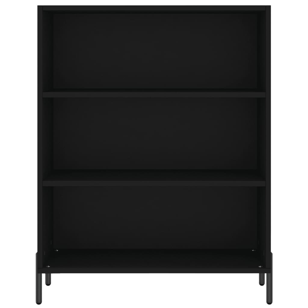 vidaXL Dulap înalt, negru, 69,5x32,5x180 cm, lemn compozit