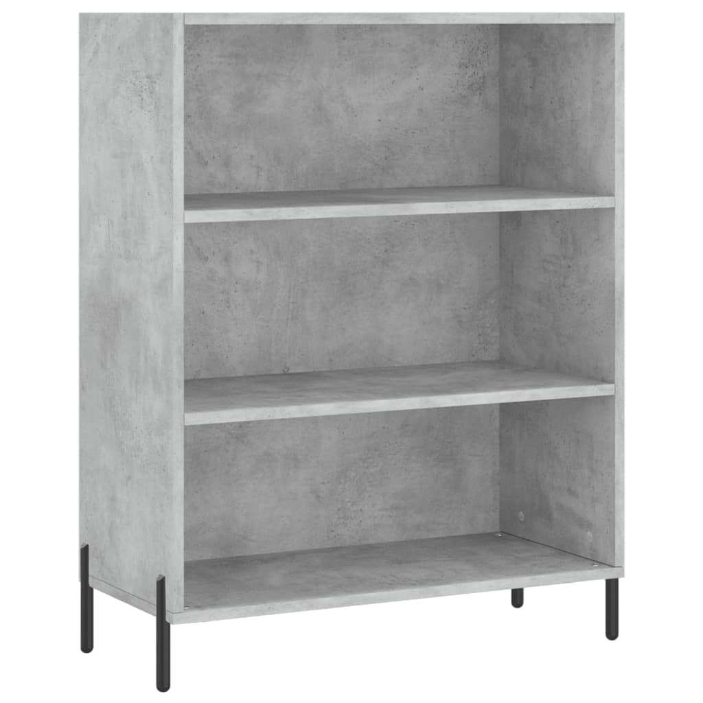 vidaXL Dulap înalt, gri beton, 69,5x32,5x180 cm, lemn compozit