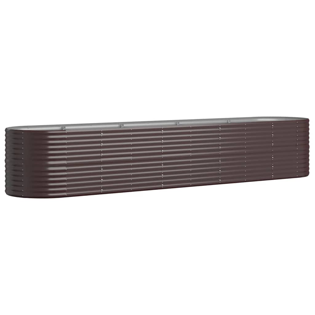 vidaXL Strat înălțat grădină 368x80x68 cm oțel vopsit electrostatic