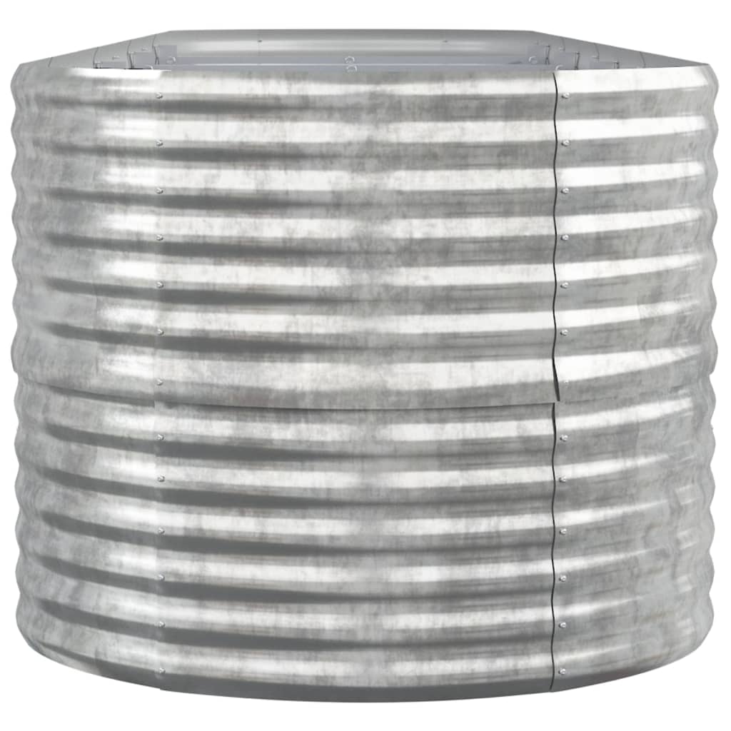vidaXL Strat înălțat grădină 368x80x68 cm oțel galvanizat