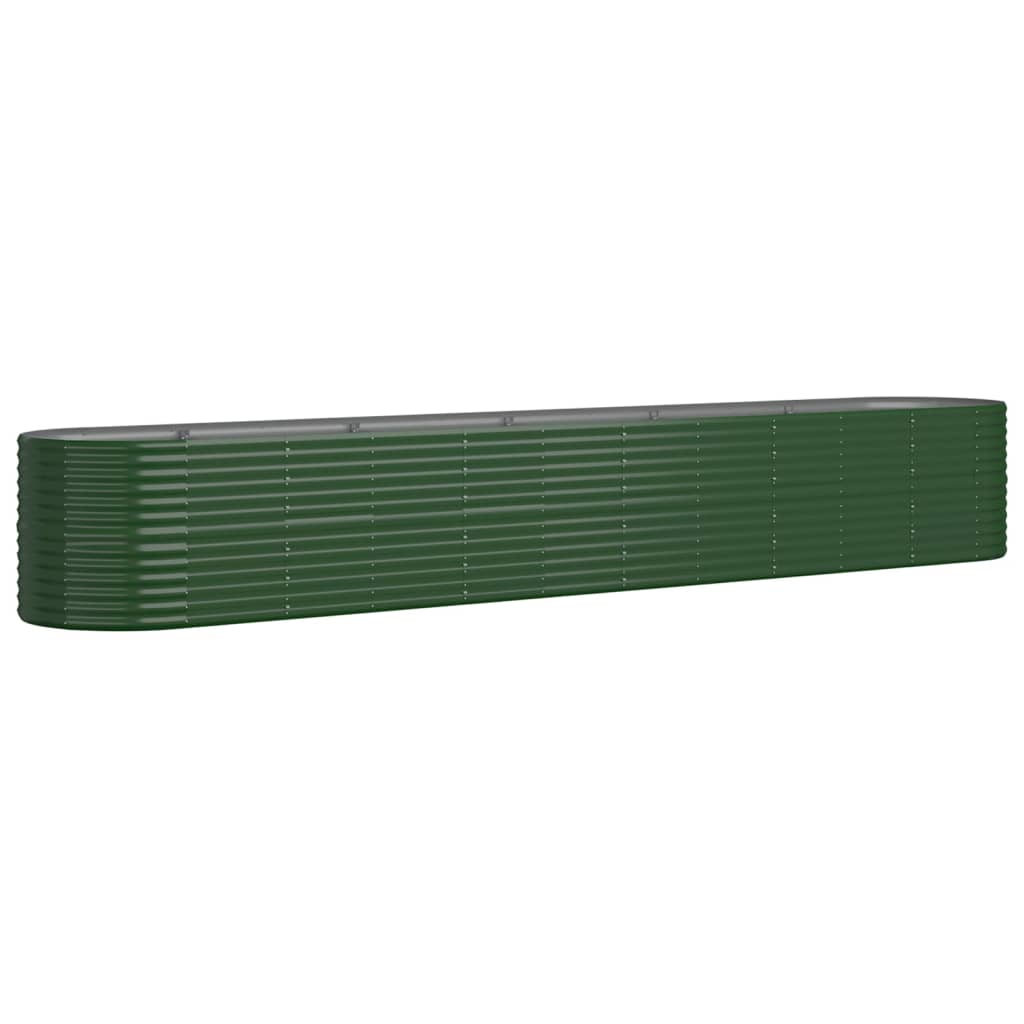 vidaXL Strat înălțat grădină 440x80x68 cm oțel vopsit electrostatic vidaXL Strat înălțat grădină 440x80x68 cm oțel vopsit electrostatic