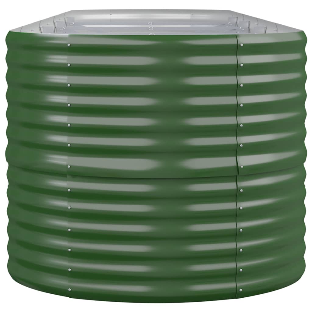 vidaXL Strat înălțat grădină 440x80x68 cm oțel vopsit electrostatic vidaXL Strat înălțat grădină 440x80x68 cm oțel vopsit electrostatic
