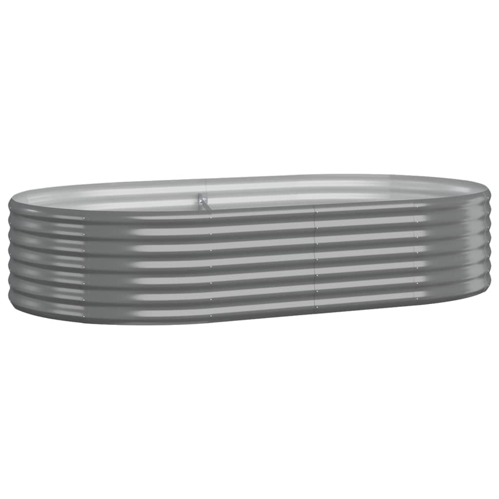 vidaXL Strat înălțat grădină 175x100x36 cm oțel galvanizat