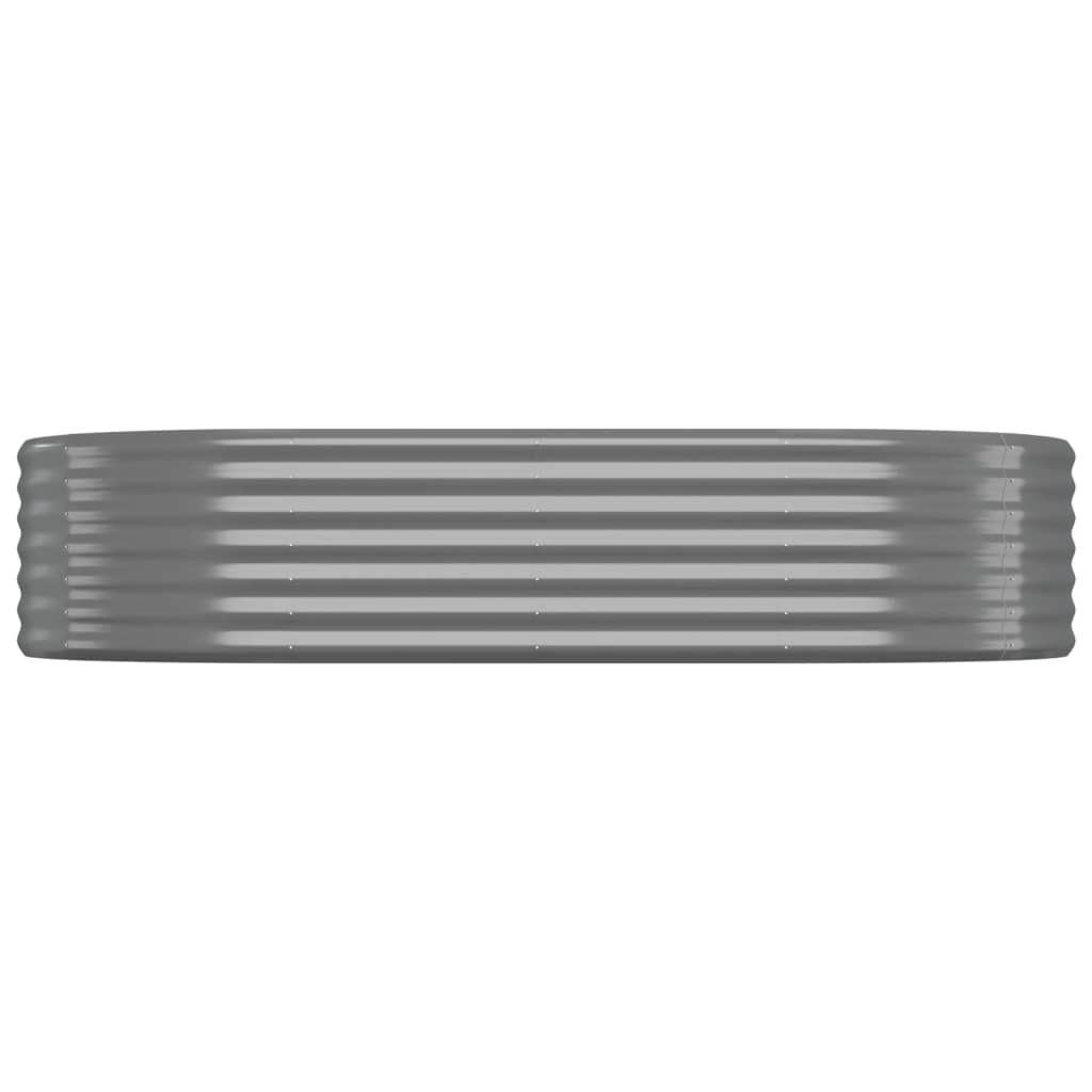 vidaXL Strat înălțat grădină 175x100x36 cm oțel galvanizat