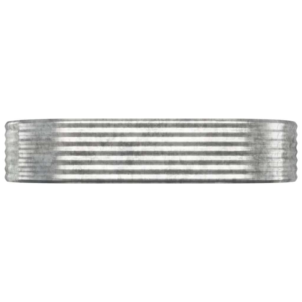 vidaXL Strat înălțat grădină 175x100x36 cm oțel galvanizat