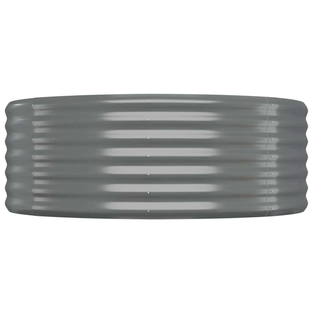 vidaXL Strat înălțat grădină 249x100x36 cm oțel galvanizat