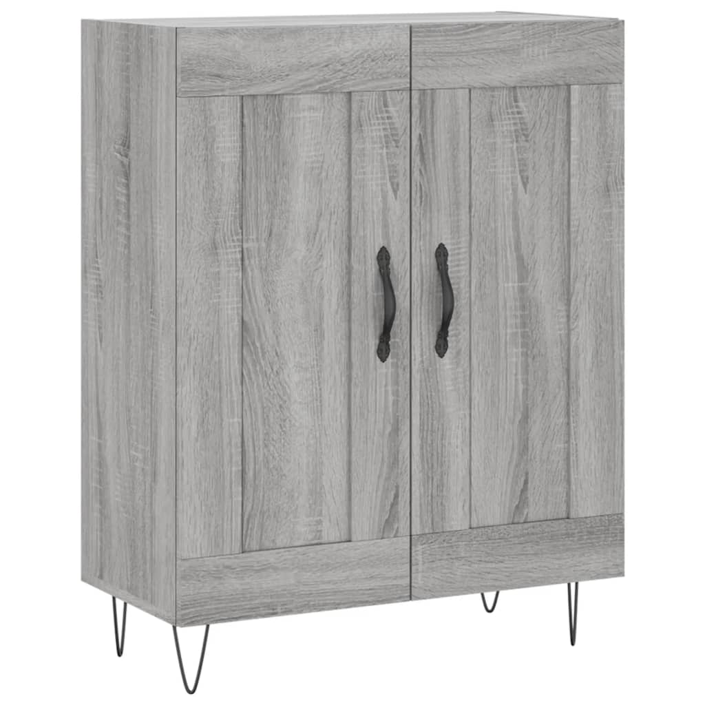 vidaXL Dulap înalt, gri sonoma, 69,5x34x180 cm, lemn compozit