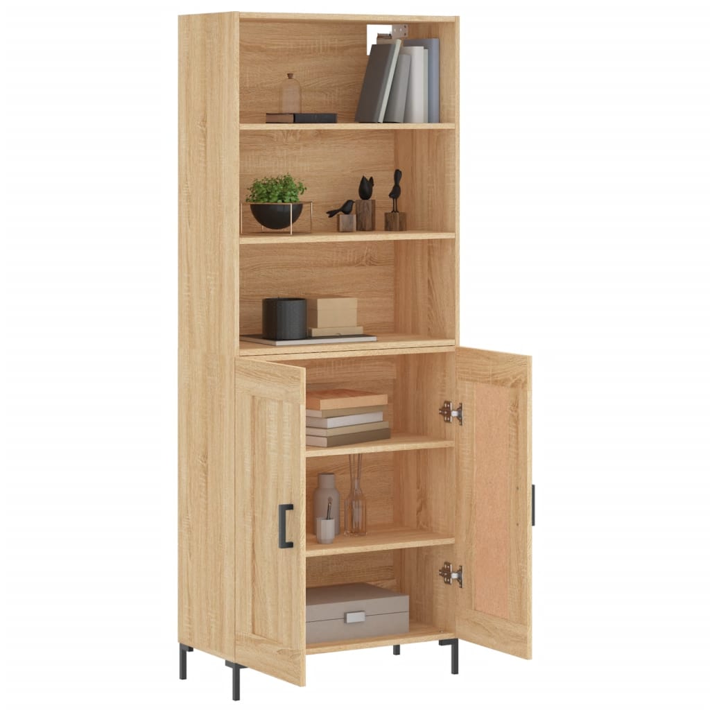 vidaXL Dulap înalt, stejar sonoma, 69,5x34x180 cm, lemn compozit