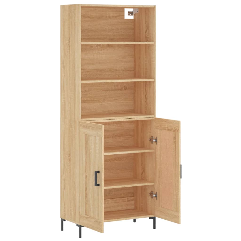 vidaXL Dulap înalt, stejar sonoma, 69,5x34x180 cm, lemn compozit