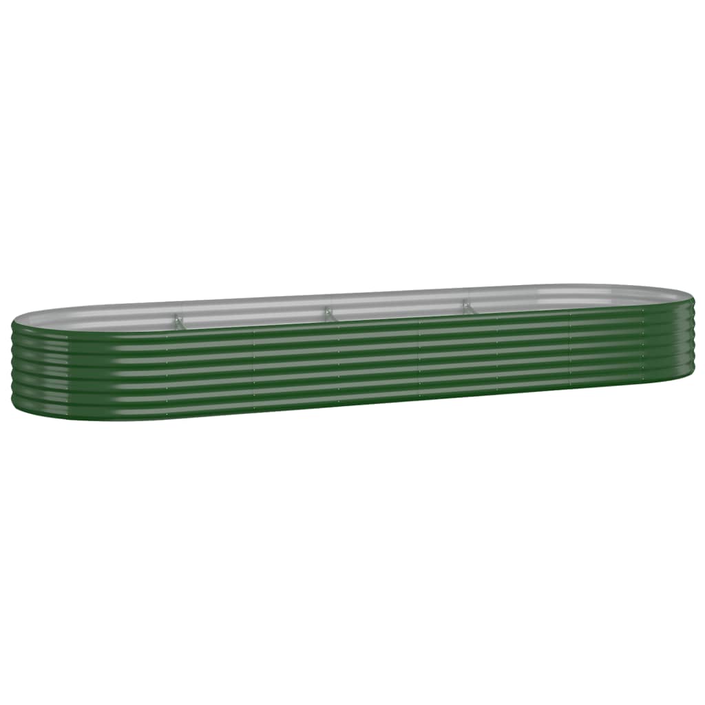 vidaXL Strat înălțat grădină 322x100x36 cm oțel vopsit electrostatic