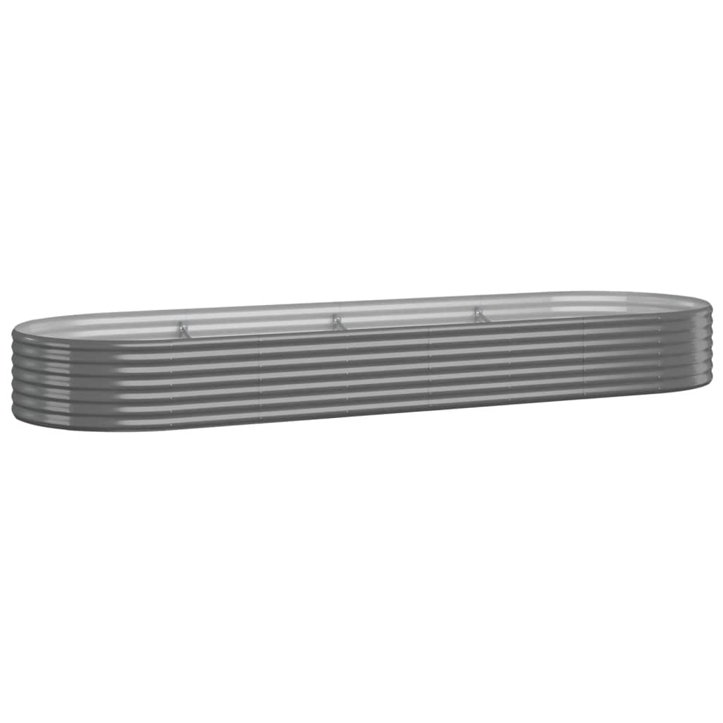 vidaXL Strat înălțat grădină 322x100x36 cm oțel vopsit electrostatic