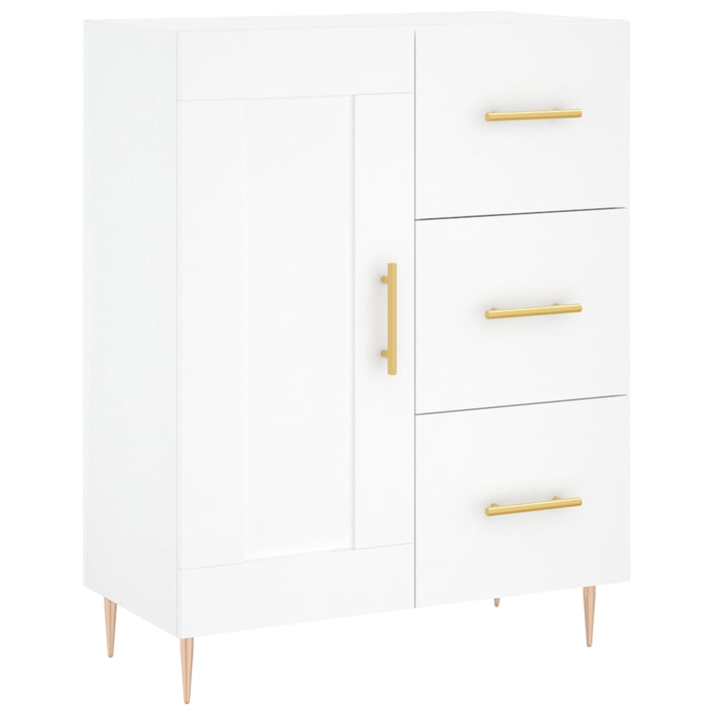 vidaXL Dulap înalt, alb, 69,5x34x180 cm, lemn compozit