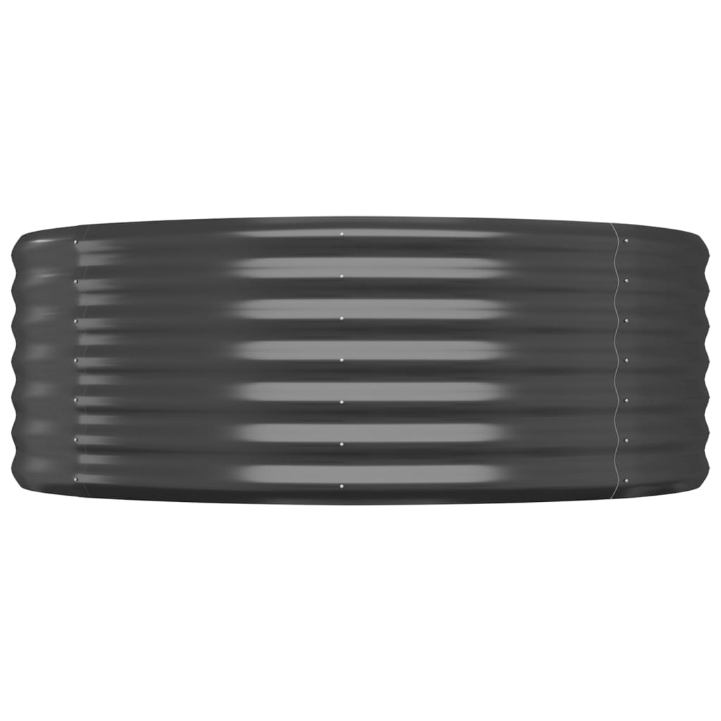 vidaXL Strat înălțat grădină 322x100x36 cm oțel vopsit electrostatic