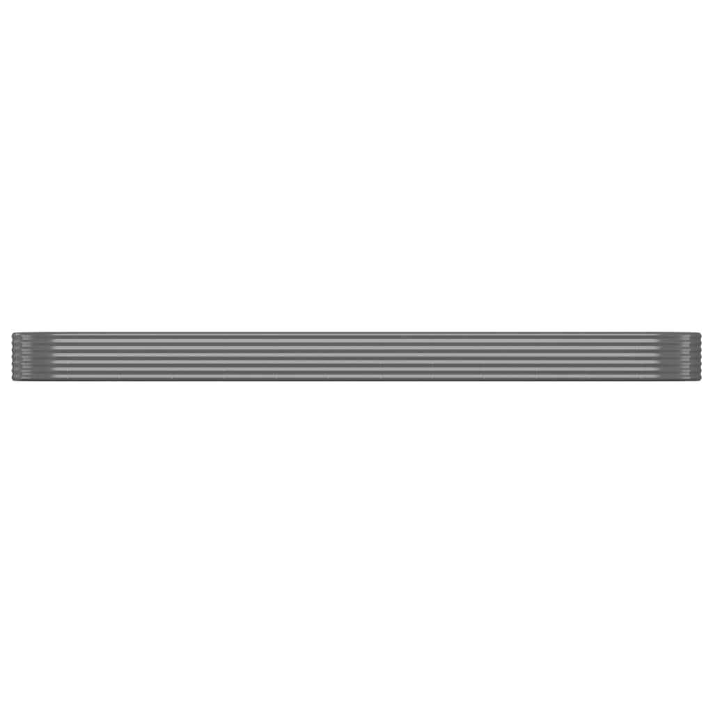 vidaXL Strat înălțat grădină 507x100x36 cm oțel galvanizat