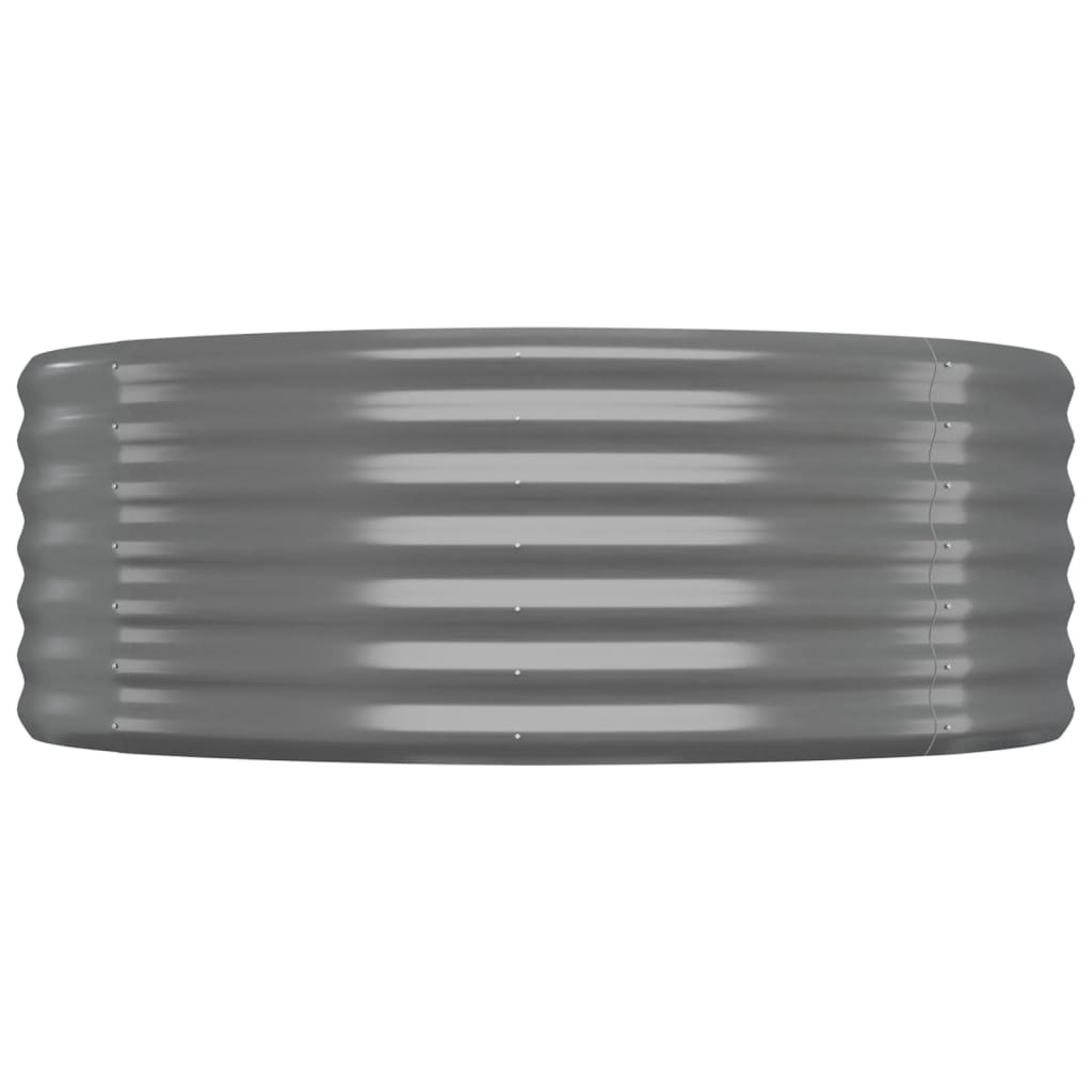 vidaXL Strat înălțat grădină 507x100x36 cm oțel galvanizat
