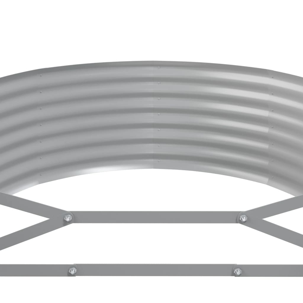 vidaXL Strat înălțat grădină 507x100x36 cm oțel galvanizat