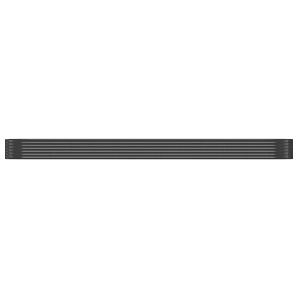 vidaXL Strat înălțat grădină 507x100x36 cm oțel vopsit electrostatic