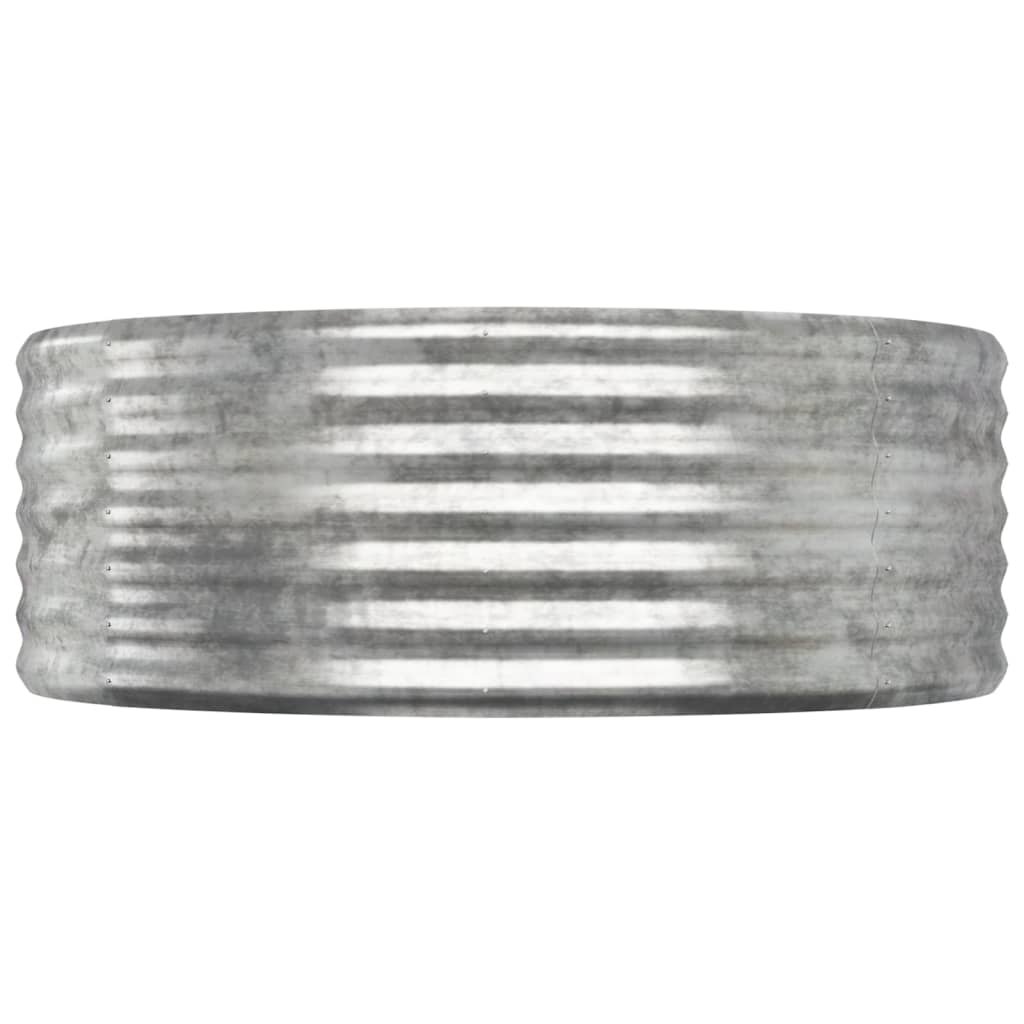 vidaXL Strat înălțat grădină 507x100x36 cm oțel galvanizat