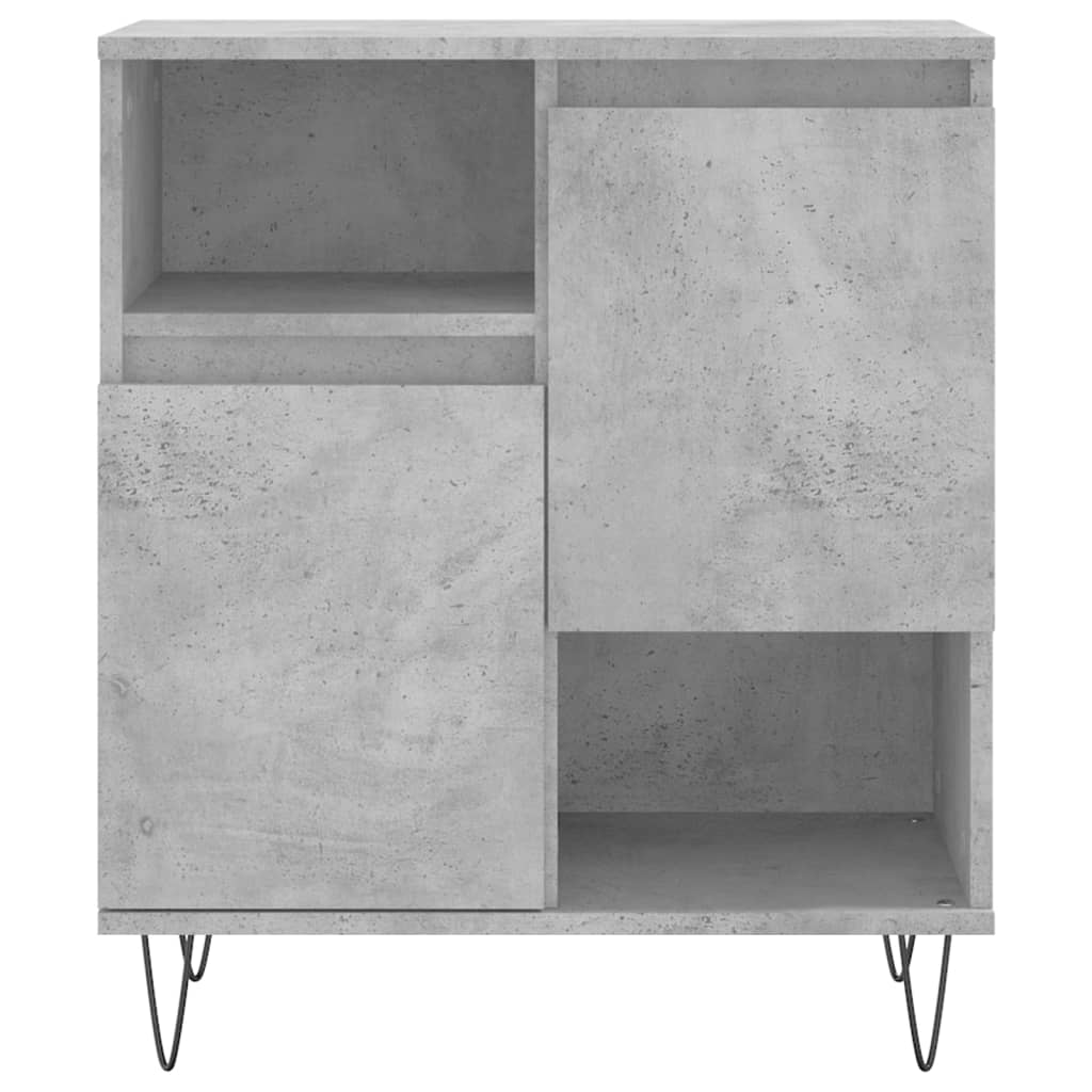 vidaXL Servante, 2 piese, gri beton, lemn prelucrat