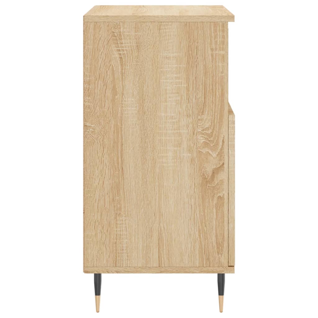 vidaXL Servante, 3 piese, stejar sonoma, lemn prelucrat