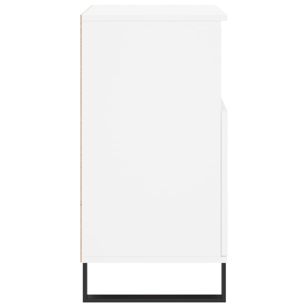 vidaXL Servante, 3 piese, alb, lemn prelucrat vidaXL Servante, 3 piese, alb, lemn prelucrat
