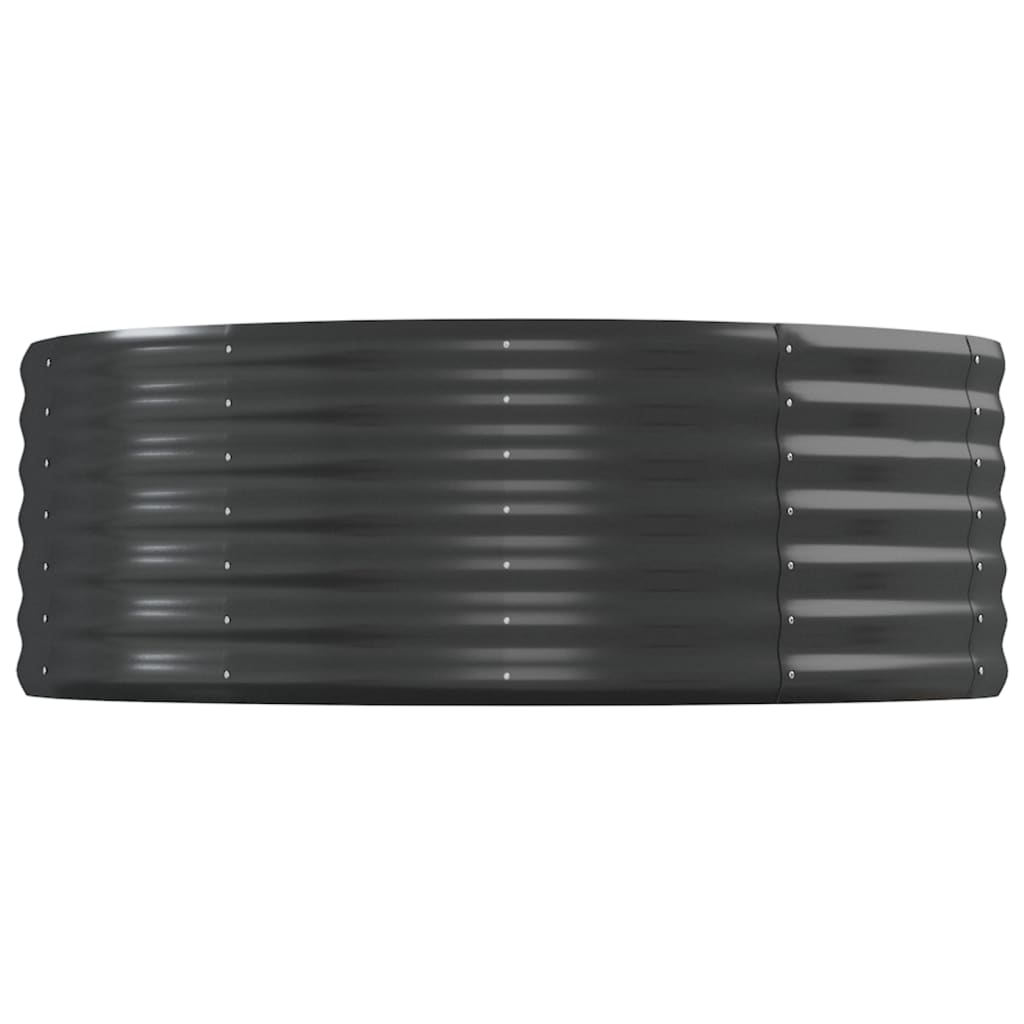 vidaXL Strat înălțat grădină 544x100x36 cm oțel galvanizat