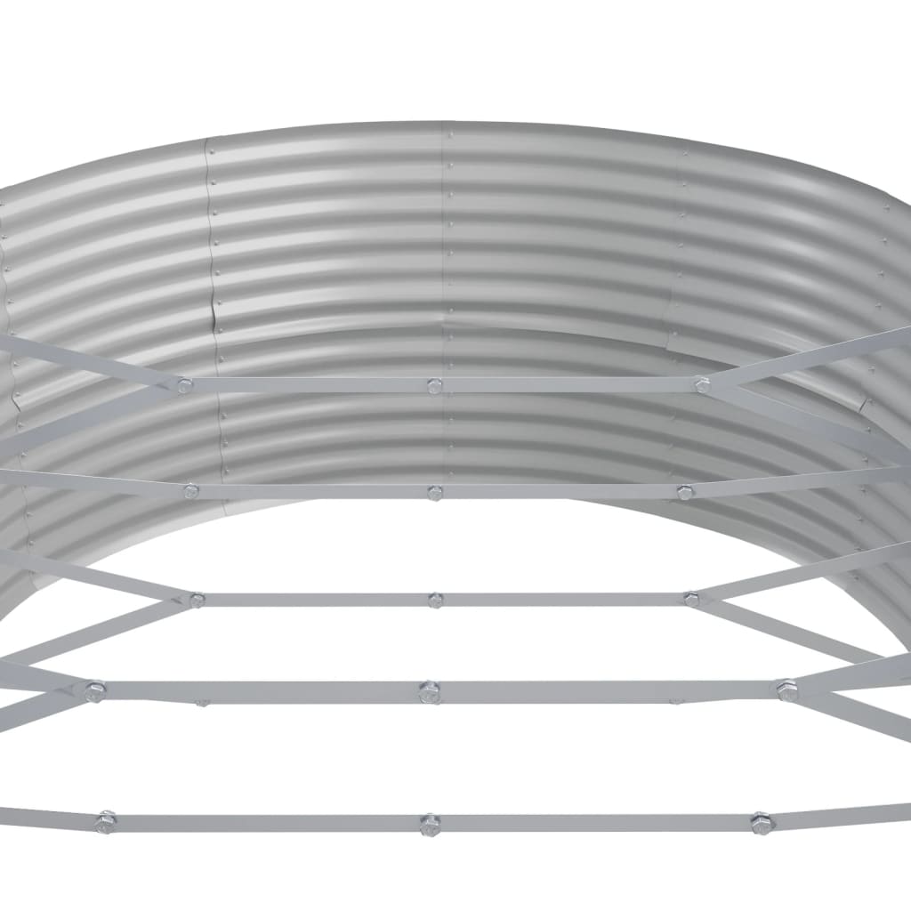 vidaXL Strat înălțat grădină 544x100x36 cm oțel galvanizat