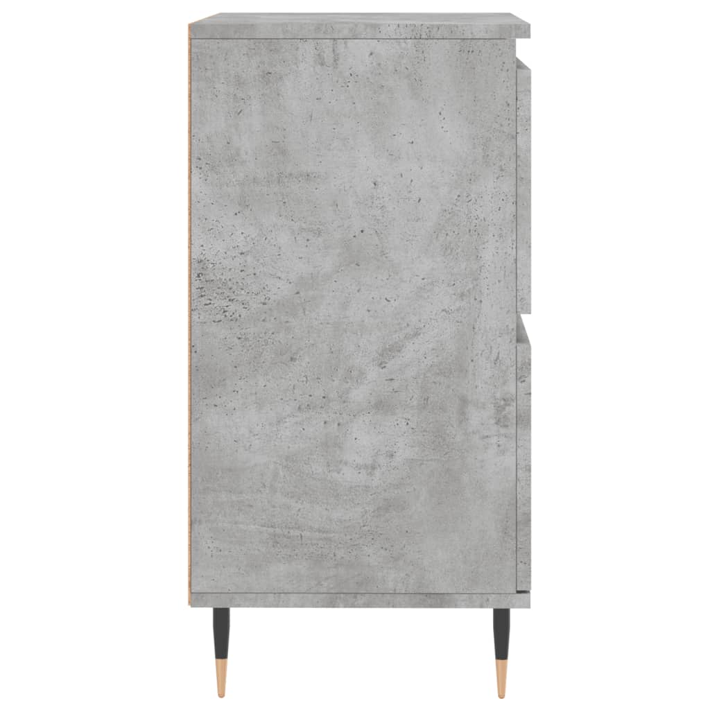 vidaXL Servante, 2 piese, gri beton, lemn prelucrat