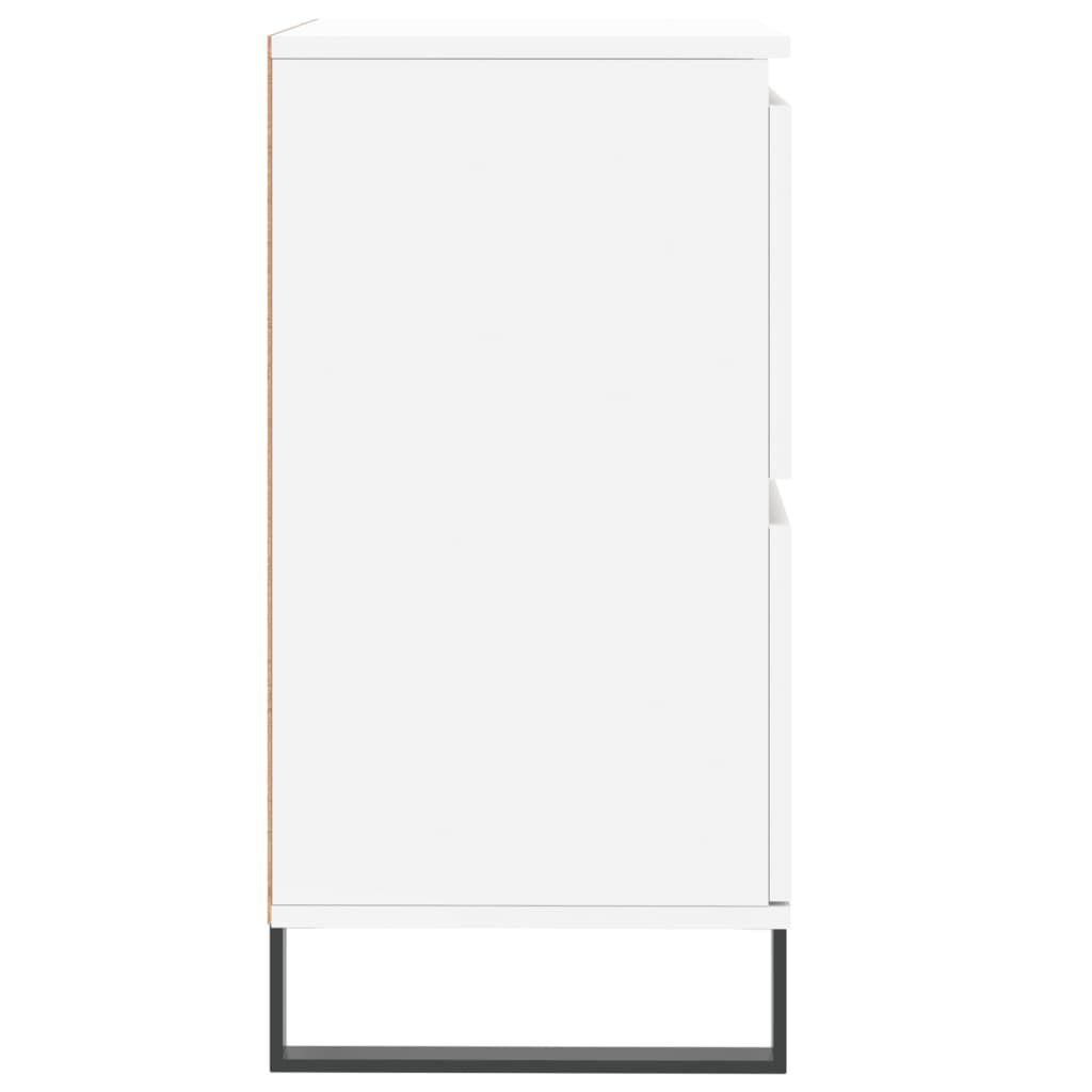 vidaXL Servante, 3 piese, alb, lemn prelucrat vidaXL Servante, 3 piese, alb, lemn prelucrat