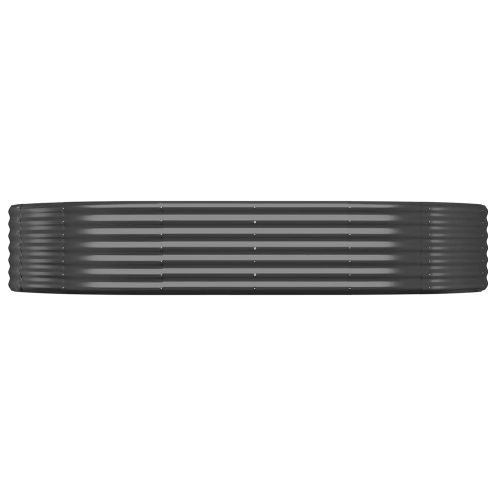vidaXL Strat înălțat grădină 214x140x36 cm oțel galvanizat